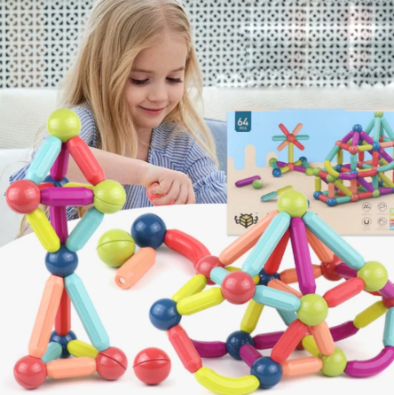 Zaend|Gioco educativo magnetico 64 pz
