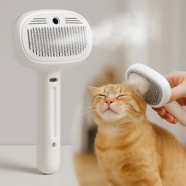 Brosse à vapeur pour chiens et chats