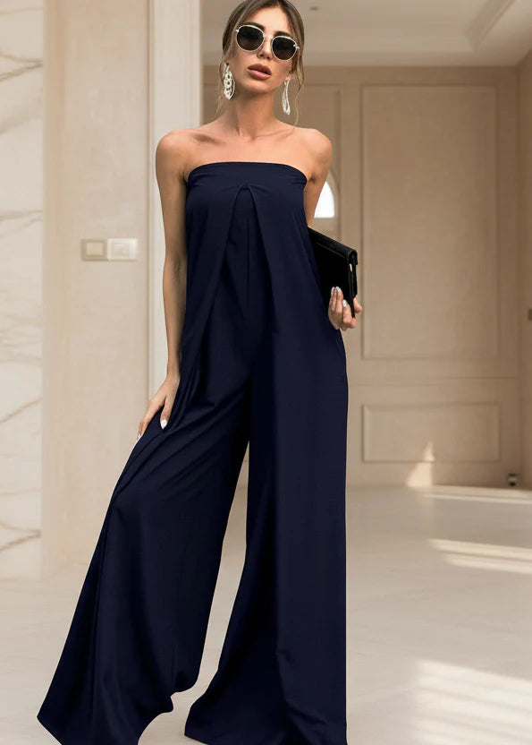 Eleganter Jumpsuit mit tiefem Ausschnitt